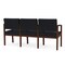 Lesro Lenox 3 Seat Tandem Seating W/ Arms, 65 in W 26 in L 31.5 in H LW3103 - alternate 2